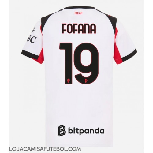 Camisa de Futebol AC Milan Youssouf Fofana #19 Equipamento Secundário Mulheres 2025-26 Manga Curta